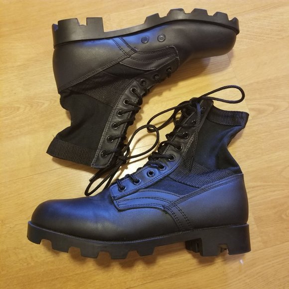 Rothco 9R Black‎ Military Combat Boots Lace Up Moto Grunge High Top
